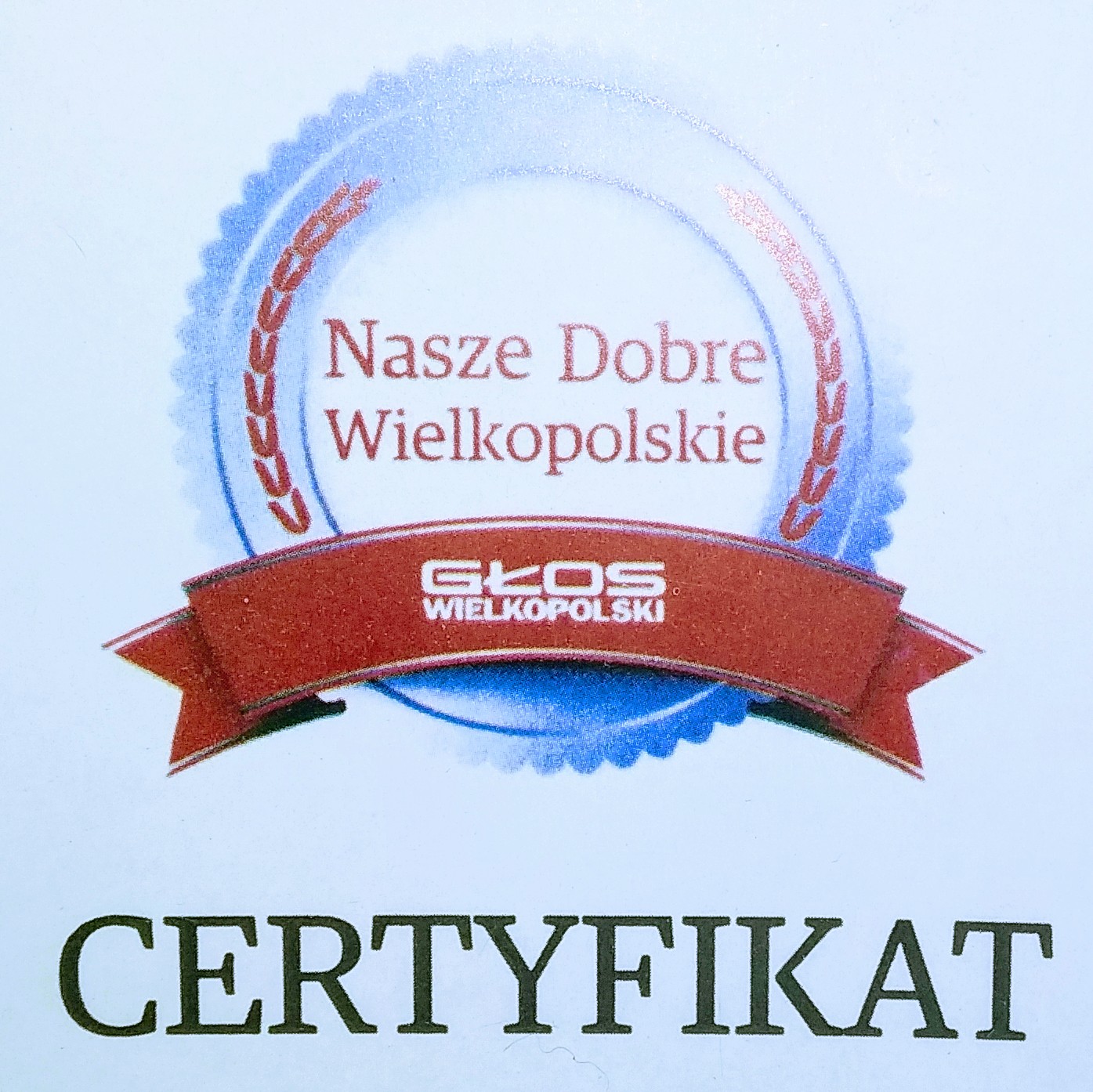 certyfikat Nasze Dobre Wielkopolskie